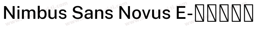 Nimbus Sans Novus E字体转换